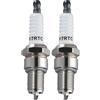 Hioip 2 Pcs Candele Auto F7RTC di Accensione per NGK 5534 BPR7ES V-line-19, Candela Motocicletta Universale per Bosch 4038 WR5DP 7992 WR5DC Champion 818 RN2C 332 RN7YC 415 RN9YC, W22EPR-U 3088 R41CXLS OEM