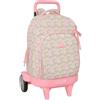 safta VMB - Zaino grande con ruote, Compact Evoluzione, rimovibile, ideale per bambini di diverse età, comodo e versatile, qualità e resistenza, 33 x 22 x 45 cm