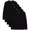 Lower East LE133, Maglietta a Maniche Lunghe Uomo, Bianco, S
