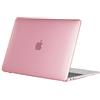 TECOOL Cover per MacBook Air M1 (A2337) e MacBook Air 13 Pollici Retina 2020 2019 2018 (A2179 A1932), Custodia Rigida Protettiva Sottile in Plastica Superficie Liscia, Cristallo Fucsia