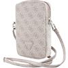 CG MOBILE Custodia per Cellulare Guess GUWBZP4GFTSP Rosa Zip 4G Triangolo