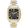 FOSSIL Orologio Crosby da uomo, movimento al quarzo con data a tre lancette e cinturino in acciaio inossidabile, Argento e oro, 42 mm
