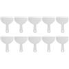 QUARKZMAN 10Pc Raschietto Per Stucco Larghezza 5.9 Spessore 1.7mm Sottile Flessibile Raschietti In Plastica Per Stucco Per Nastro Muro Stesura Pittura Graffiatura Grigio