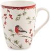 H&H Set 9 Mug in New Bone China - Decoro Autunno, 350 ml - Tazze da Tè e Caffè con Design Stagionale Elegante - Perfette per la Colazione e la Pausa