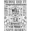 Vaessen Creative Cartella per Goffratura Well Done (Inglese) 14,6 x 10,7 cm - Cartella per Embossing per Biglietti, Scrapbooking, Journaling - Riutilizzabile, Risultati Precisi, Per Macchine da Taglio