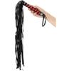 BONDAGERIE® Frustino Frusta grande di colore Manico nero e rosso, sexishop slave