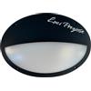 Fumagalli Applique Maddi HL nera in resina e policarbonato da esterno IP66 1XE27/15