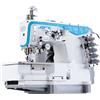 Jack W5E-UT Macchina Punto Copertura Industriale a 3 Aghi con Rasafilo e Alzapiedino