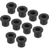 QUARKZMAN 10pz Occhielli in Gomma Diametro Montaggio 10,5mm ID 7mm H 12mm Guarnizioni Nere Protezione Passacavi in Gomma per Cavi Tubi