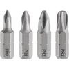 QUARKZMAN 4pz Punte Cacciavite Phillips PH0/PH1/PH2/PH3 1/4 Esagonale 25mm/1 Lunghezza Testa Croce Magnetica Punte Esagonali in Acciaio S2 per Cacciavite