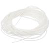 QUARKZMAN Guarnizione in Gomma per Porte e Finestre, Dia 1mm(0.04) L 5.5m(18.04 Ft) Garnizioni Schiuma Rotonda Guarnizione Finestra Solida per Magazzino, Tappetini, Tubi Schiuma- Bianco