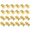 QUARKZMAN 24pz 0.23'' x 0.3'' Mini Rotondo Pomelli Piccolo Cassetto Maniglie Armadio Pomelli Maniglie Maniglie per Cassettiera Armadio Gioielli Scatola Regali Custodie Oro