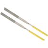CoCud Lima ad Ago Rivestita in Diamante, Attacco 4mm Lunghezza 160mm, Lima Piana Rivestita in Diamante - (Applicazioni: per Metallo Vetro Pietra), 2pz