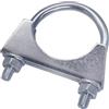 SKIR'CO (1 pz) Morsetto per tubi per tubi da 60 mm di diametro, morsetto con bullone a U, staffa per tubi zincata