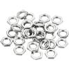 PATIKIL M7 x 1.0 Acciaio Esagonale Dadi, 30pz Metrico Filetto Zinco Placcato Finito Ferramenta Dadi Vite Bullone Elementi di fissaggio 2mm Altezza