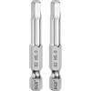 QUARKZMAN 2pz Punte per Cacciavite Chiave Esagonale 5mm (H5) Metrico 1/4 Attacco Esagonali 50mm (2) Punta Magnetica Lunghe Acciaio S2 Punta per Trapano Piatta Grado Industriale per Viti