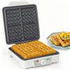 VINATO Waffle Maker, Macchina Waffle per 4 Waffel, 1200W Calore Rapido e Stabile, Piastra Waffle con Rivestimento Antiaderente Delle Piastre Riscaldanti, Regolazione Continua Della Temperatura, Bianco