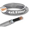 Lapp Ölflex Classic 110 CY - Cavo Schermato 4 x 0,5 mm² per Macchinari | Tubo di comando con schermatura in rame e guaina in PVC trasparente, tensione 300/500 V, conforme EMV e registrazione VDE