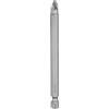 QUARKZMAN PZ2 Punta per cacciavite codolo esagonale 1/4 lunghezza 100mm/4, punte esagonali magnetiche Phillips a taglio in acciaio S2, punte industriali per avvitatori elettrici esagonali