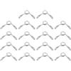 QUARKZMAN Clip Tubo Carburante, 18Pz 3.5mm ID 4.4mm Max. ID Morsetto a Molla in Tubo d'Acqua in Acciaio Inossidabile 304 per Moto Scooter ATV, Argento
