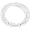QUARKZMAN Nastro Tenuta Schiuma Silicone, Diametro 6 Mm (0,24) Lunghezza 1 Metro (3,28 Piedi) Guarnizione Gomma Spugna Rotonda Corda Gomma Solida per Macchinari e Industrie, Bianco