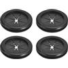 QUARKZMAN 4pz Passacavo 1-3/8(35mm) ID 1-9/16(40mm) Guarnizione per Cavi Passacavo in Gomma Gommini Passacavo Elettrico per Firewall Guarnizione per Cablaggio Elettrico, Nero