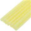 QUARKZMAN Mini Stick Colla a Caldo per Pistola Colla a Caldo 7mm x 100mm Giallo Glitterato 12pz