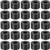 YOKIVE 100pz Nero Rotondo Distanziale, Non Filettato Rondelle con Alto Isolamento Effetto, Mantieni Altezza Coerente, Ottimo per M3 Viti (ABS, 3.2mmx7mmx4mm)