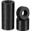 PATIKIL Multi Uso Gomma Distanziatore, 8pz 0.8OD x 25/64ID x 0.3Spessore Antivibranti Isolamento Cuscinetti Gomma Distanziatore Rondella per HVAC Macchinari Bulloni Auto Accessori Nero