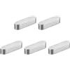 QUARKZMAN 5pz Chiave a Piuma Estremità Rotonda, 4x4x16mm Chiavette Elastiche Acciaio Inossidabile Professionale Chiavetta Parallela per Albero Trasmissione per Industria Meccanica Fissaggi