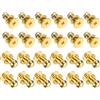 QUARKZMAN 24pz 0.2'' x 0.27'' Mini Rotondo Pomelli Piccolo Cassetto Maniglie Armadio Pomelli Maniglie Maniglie per Cassettiera Armadio Gioielli Scatola Regali Custodie Oro
