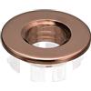 QUARKZMAN Lavello Filo Fuoriuscita Coperchio, Lavello Fuoriuscita cerchio 25,3mm Bagno Cucina Lavello Scarico Copri Foro Inserisci Cappucci Rotondi, Rosa Oro