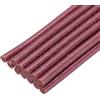 QUARKZMAN Mini Stick Colla a Caldo per Pistola Colla a Caldo 7mm x 100mm Rosso Glitterato 12pz