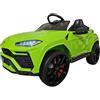 Pilots Kids Macchina Elettrica per Bambini Lamborghini Urus Verde 12V Telecomando