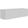 Selsey Mobile Porta TV Sospeso Bianco Opaco Larghezza Totale 100 cm - Mobile TV Moderno con 2 Vani, Ante a Ribalta, MDF e Pannelli Laminati, Design Elegante per Soggiorno o Camera