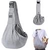 Qooloo Borsa per cani fino a 10 kg, borsa per il trasporto portatile per cani, per passeggiate, attività all'aperto ed escursioni (grigio)