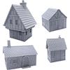 EnderToys Cottage Bundle, Terrain Scenery for Tabletop 28mm Miniatures Wargame, 3D Printed And Paintable