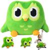 wiztex Duolingo Owl Peluche - 20 cm Gufo di cartone animato regalo per bambini e appassionati per Halloween, Natale e feste di compleanno