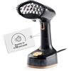 CLEANmaxx Stiratore a Vapore Vestiti 2 in 1 | Steamer Portatile 1600 W | Elimina le Pieghe e Rinfresca i Tessuti | Serbatoio 165 ml | Compatto e Pieghevole per Casa e Viaggio