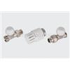 Tiemme Kit Tiemme Valvola Detentore Testa Termostatica Dritta da 1/2 - 3300140
