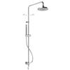 Ercos Colonna Doccia Tonda + Soffione 200 ABS