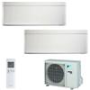 Daikin Climatizzatore Daikin Dual Split STYLISH Bianco inverter R 32 bluevolution 9000+9000 con 2MXM40M 9+9