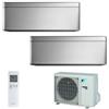 Daikin Climatizzatore Daikin Dual Split STYLISH Silver inverter R 32 bluevolution 9000+9000 con 2MXM50M 9+9