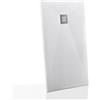 Ponsi Piatto Doccia Filopavimento Ponsi 80x100 cm Effetto Pietra Bianco