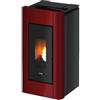 Cadel Stufa a Pellet Canalizzata Cadel Prince3 Plus 11KW ad Aria Rosso - 7019543