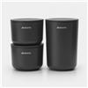 Brabantia Contenitori Portaoggetti Impilabili 3PZ Brabantia ReNew Grigio Scuro - 281303