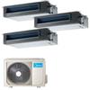 Midea Climatizzatore Midea Canalizzato Trial 12000+12000+12000 M30A-27HFN8-Q R 32