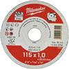 Milwaukee Dischi da Taglio per Metallo Milwaukee Contractor 115x1 MM 200PZ - 4932451475
