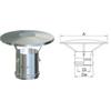 Stabile Cappello Cinese PP Inox 80/100