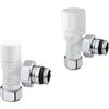 ArteClima Kit Valvola e Detentore da 1/2 Arteclima Bianco - 30012CBB + 11012CBB